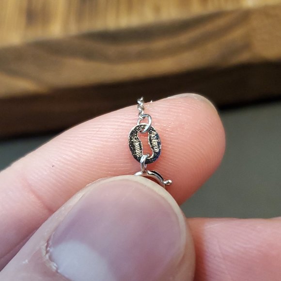 18 Inch 925 Sterling Silver Cubic Zirconia Small A Letter Necklace - Picture 4 of 6